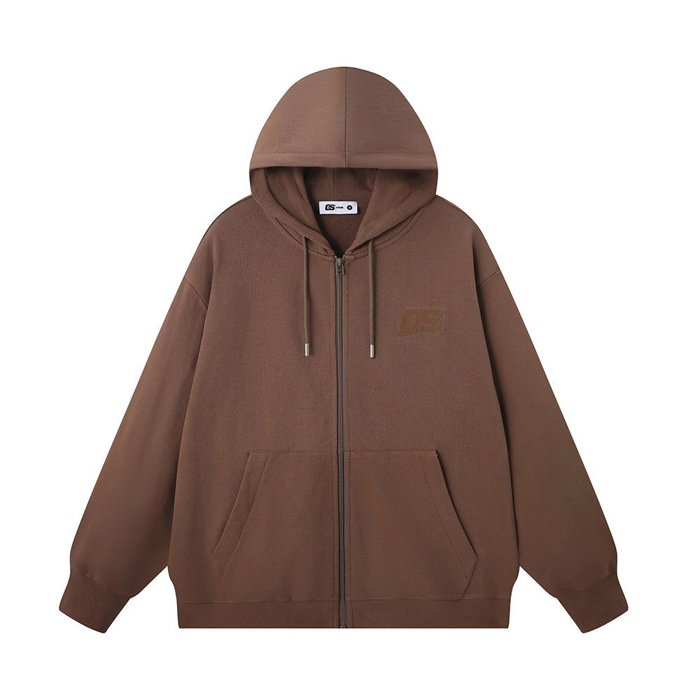 OS Basics Zip Hoodie - Taupe