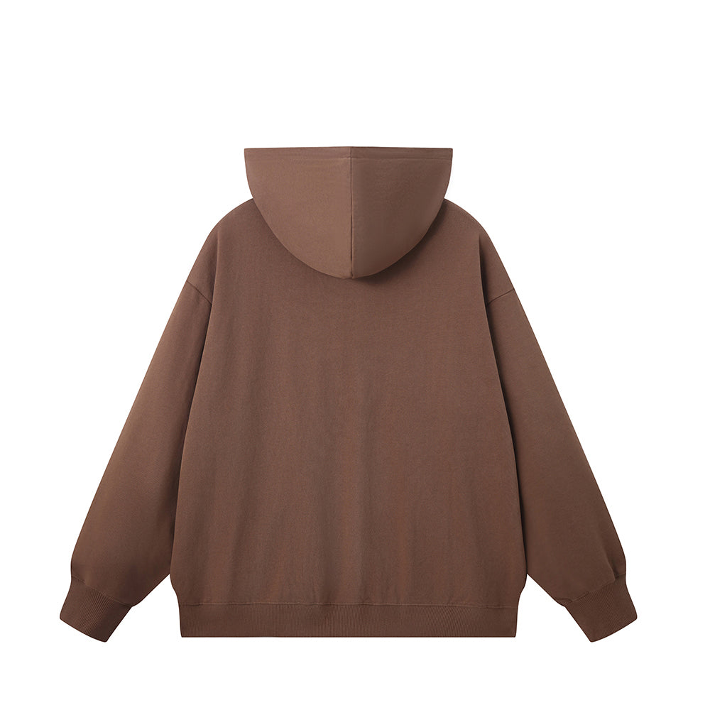 OS Basics Zip Hoodie - Taupe