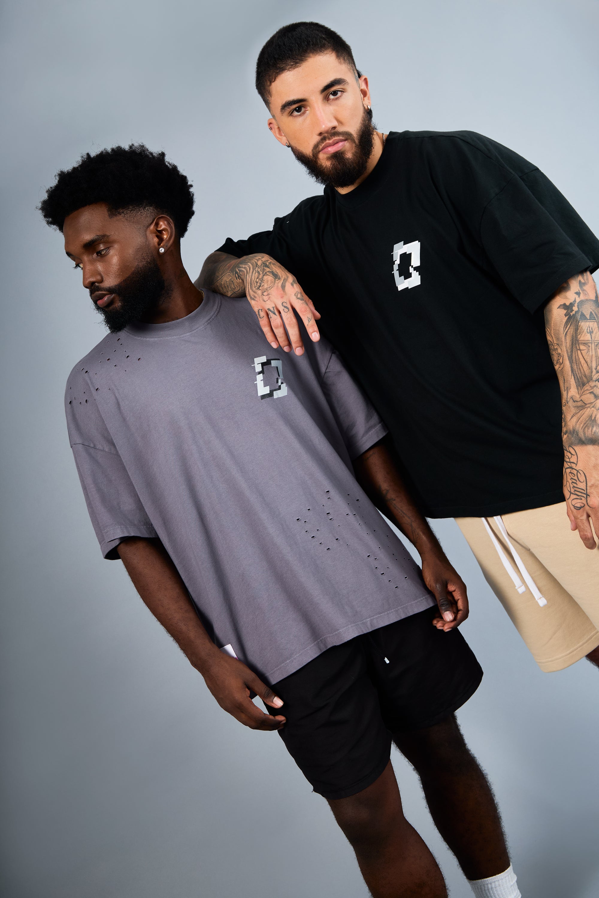 Roulette T-Shirt - Black & Gray