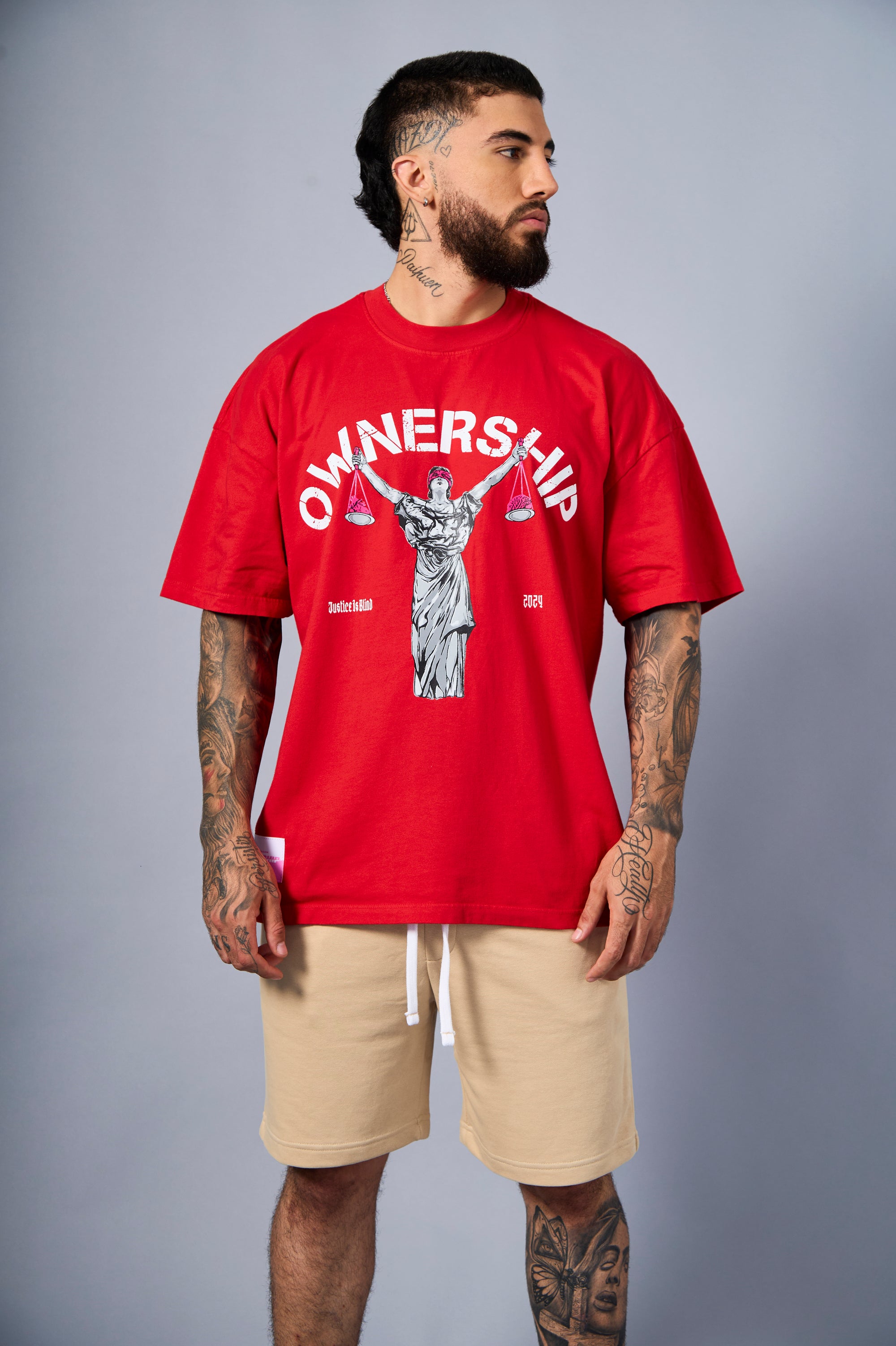 Heavy Heart & Brain T-Shirt - Red
