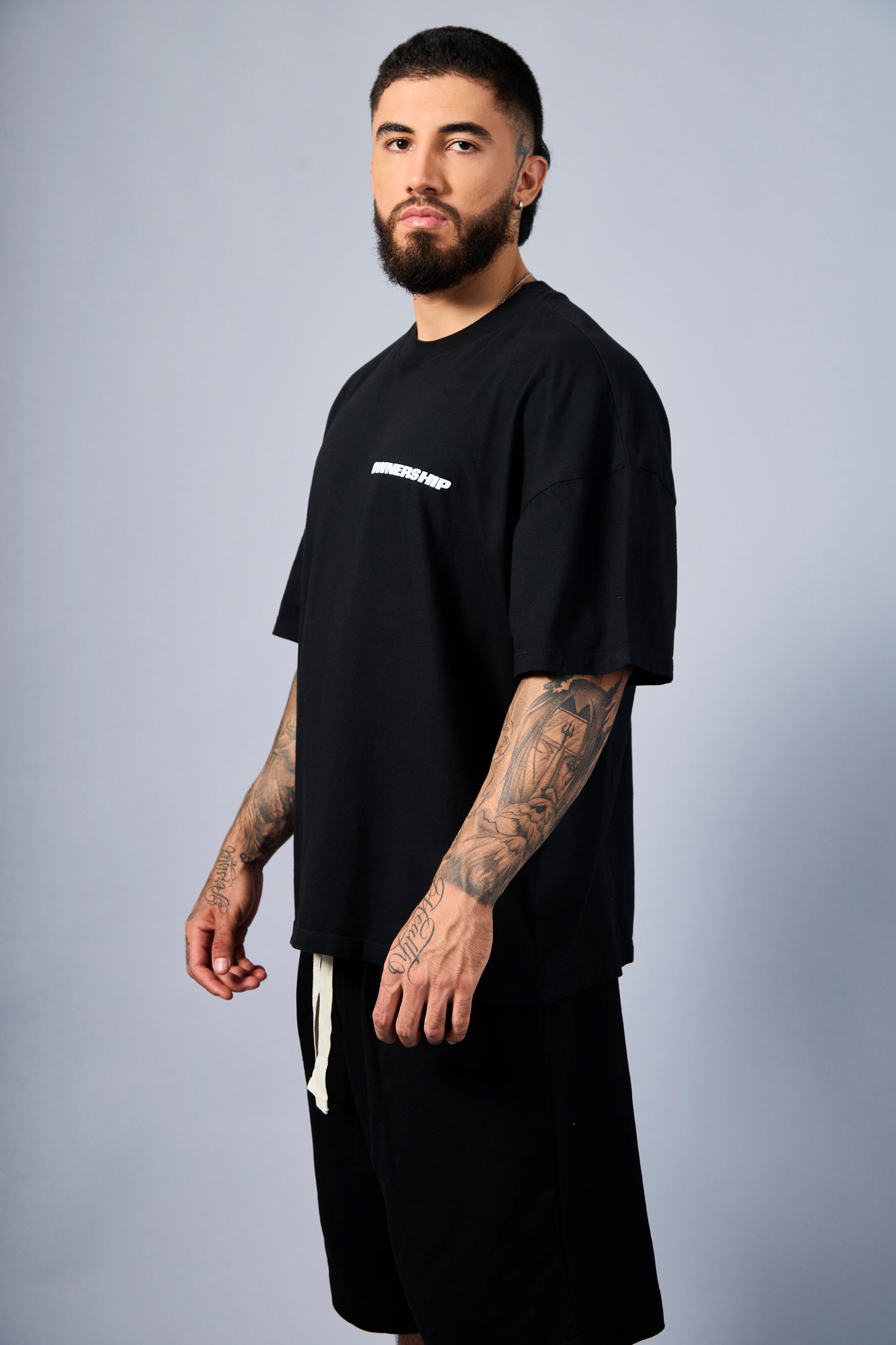 Solid T-Shirt - Black & White