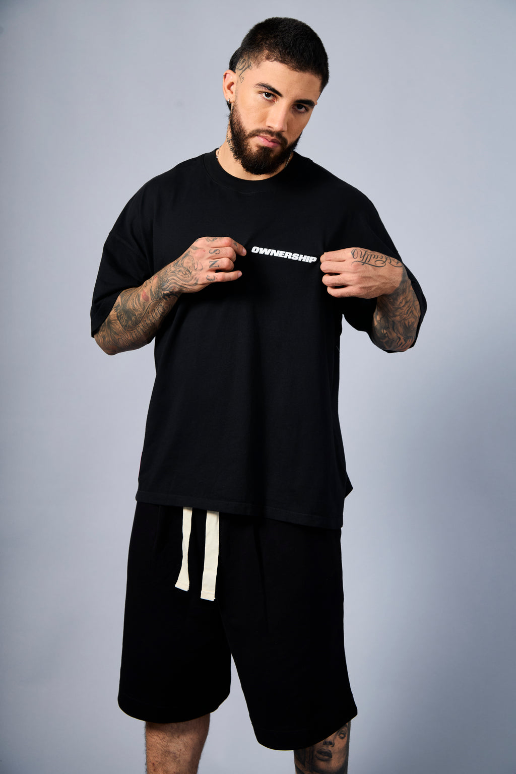 Solid T-Shirt - Black & White
