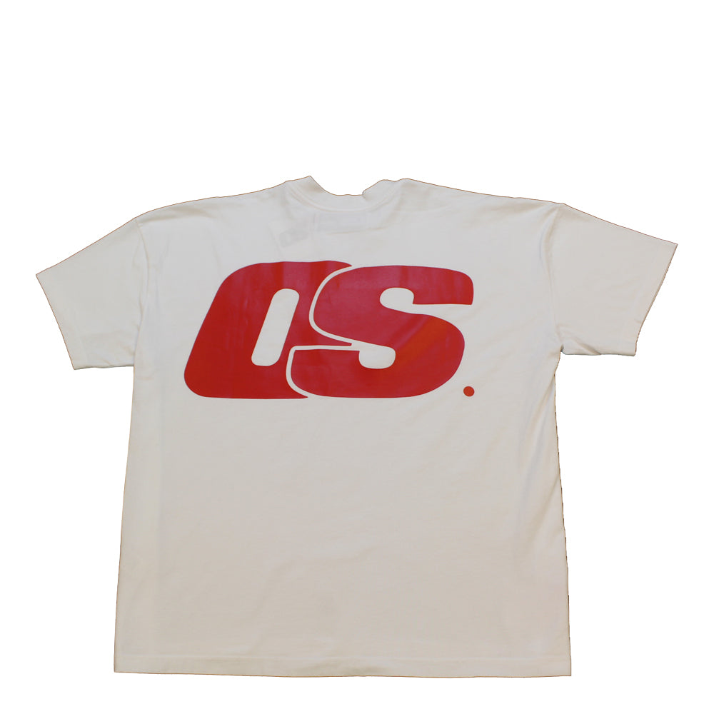 Solid T-Shirt - White & Red