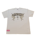 OS Twin Birds T-Shirt - White & Brown