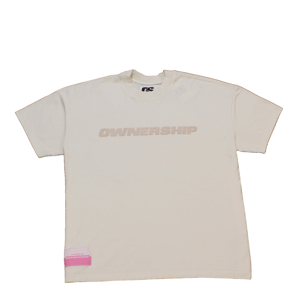 Solid T-Shirt - Cream & Beige