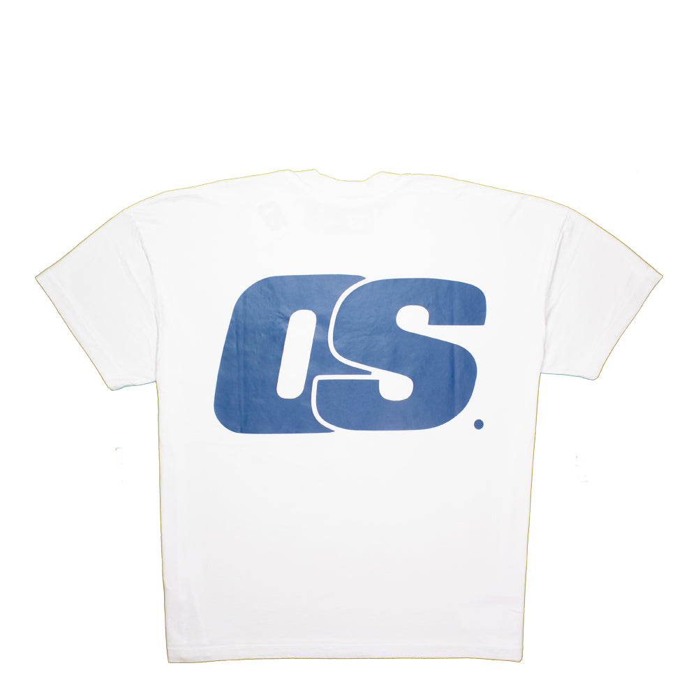 Solid T-Shirt - White & Navy