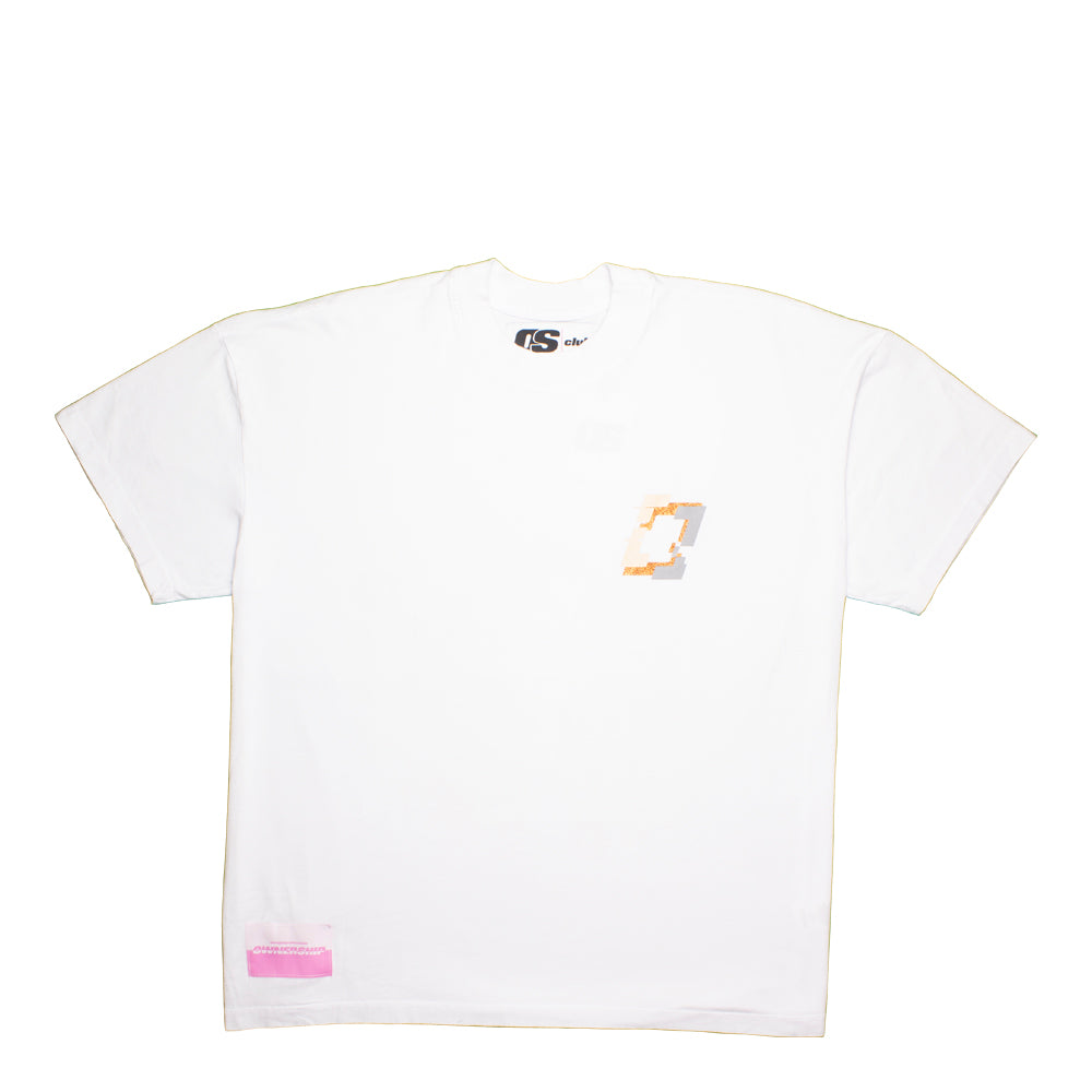 Roulette T-Shirt - White & Beige