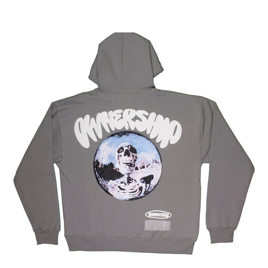 Skelly Bubble Hoodie - Gray
