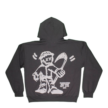 OS Cartoon Hoodie - Black & Gray