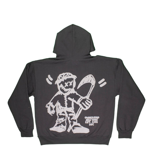 OS Cartoon Hoodie - Black & Gray