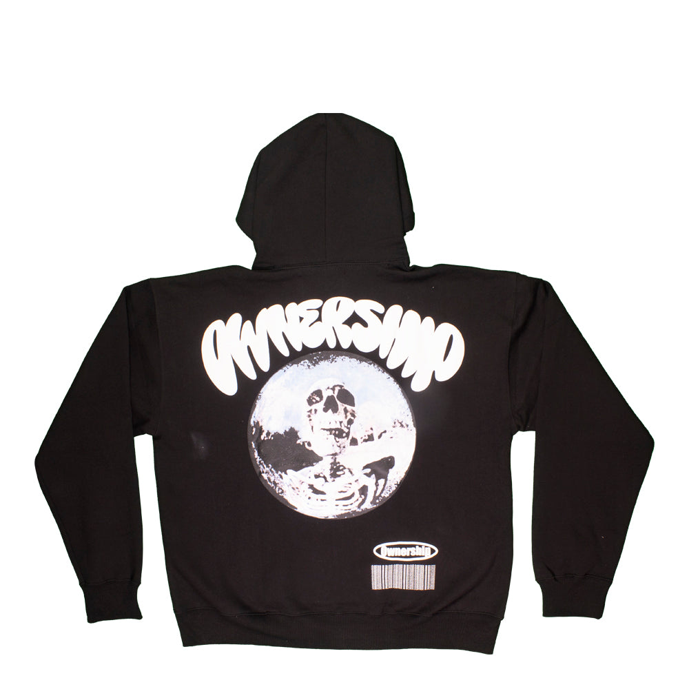 Skelly Bubble Hoodie - Black