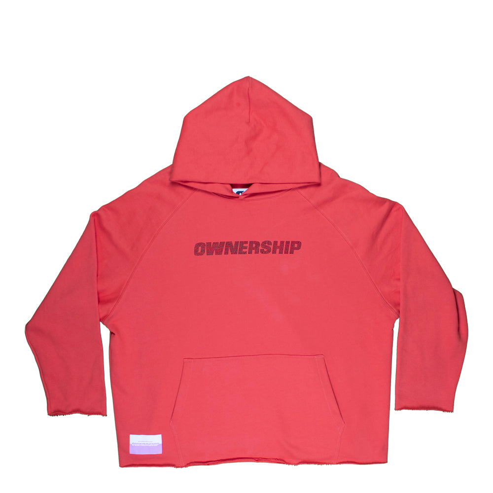 Owner Rhinestone Hoodie - Red