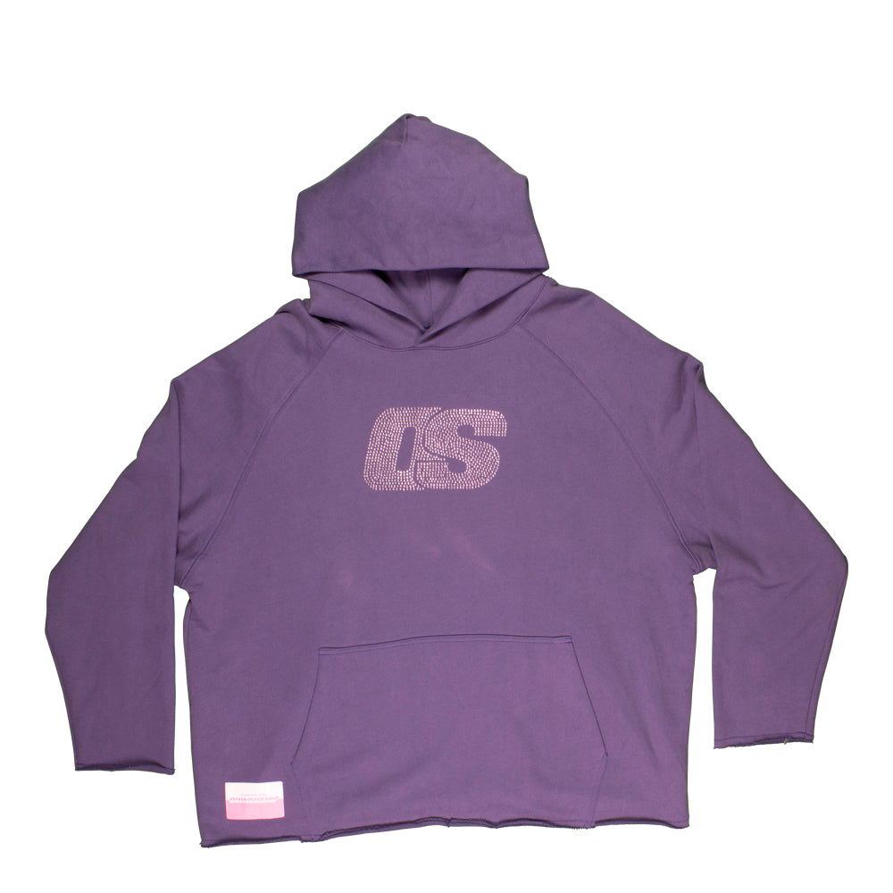 OS Rhinestone Hoodie - Navy