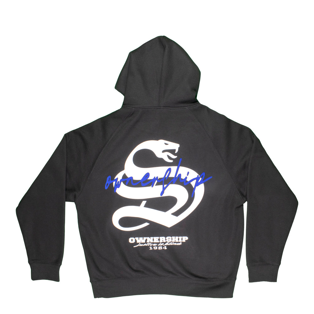 OS Snake Hoodie - Black & Blue