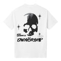 Ownership Skull Star T-Shirt - White & Black