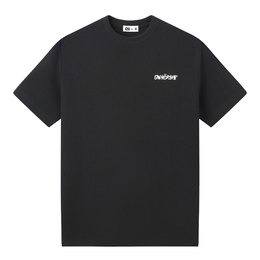 Ownership Skull Star T-Shirt - Black & White