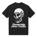 Ownership Skelly Skull NY T-Shirt - Black & White