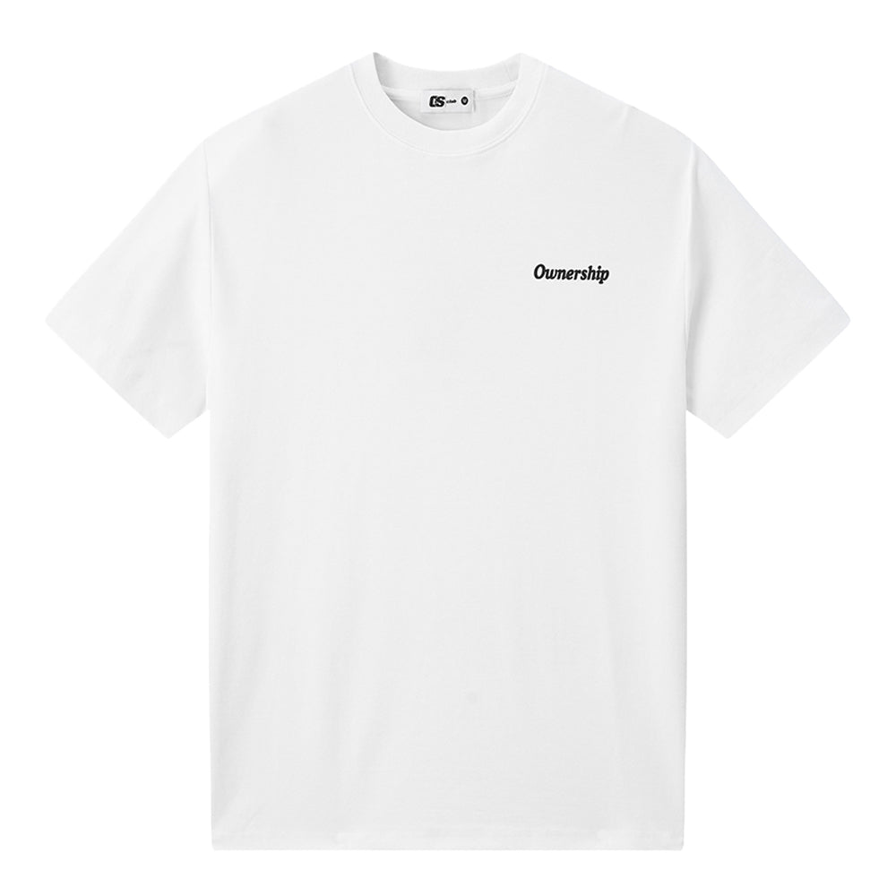 Ownership Skelly Skull NY T-Shirt - White & Black