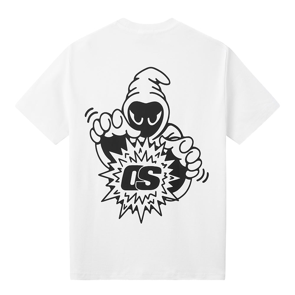 OS Wizard Tee - White & Black