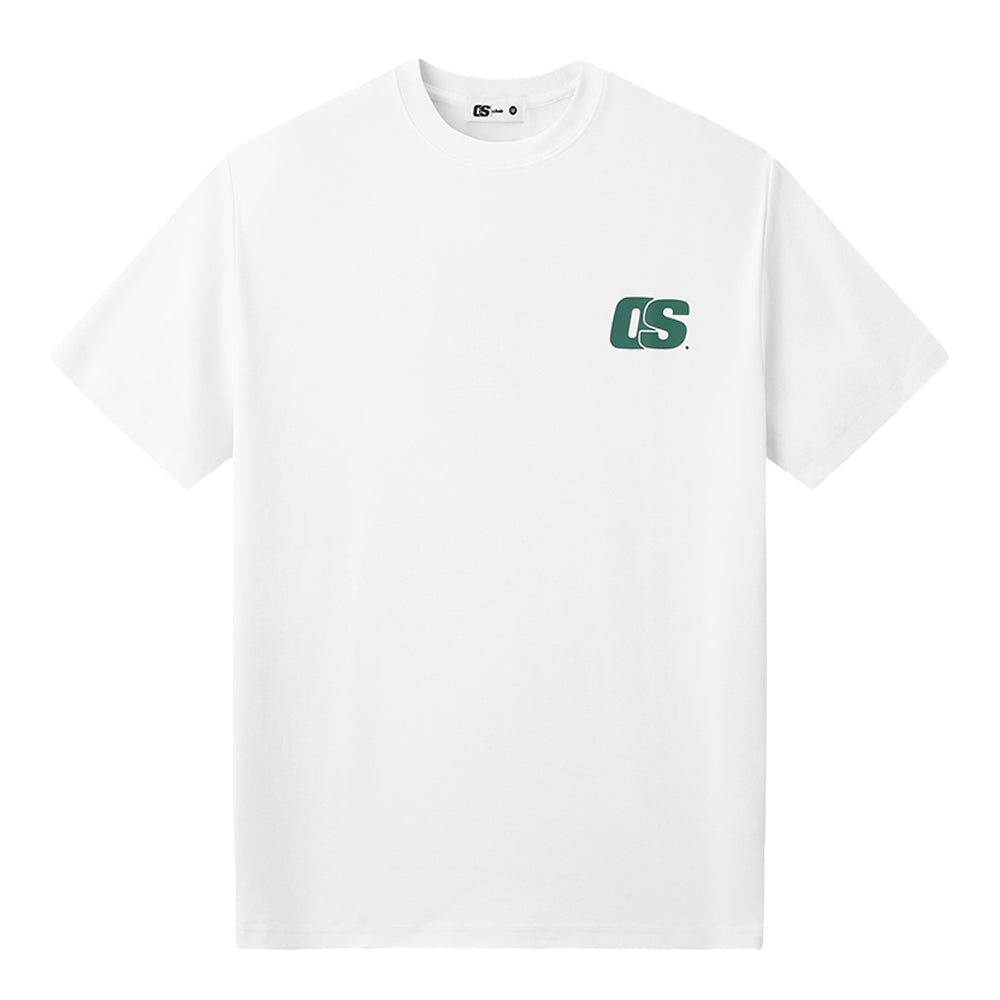 OS Wizard Tee - White & Green