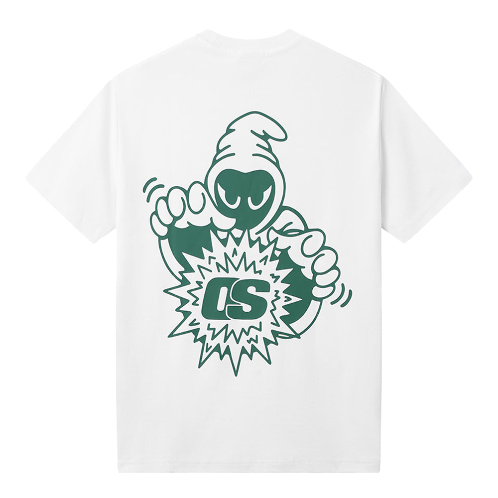 OS Wizard Tee - White & Green