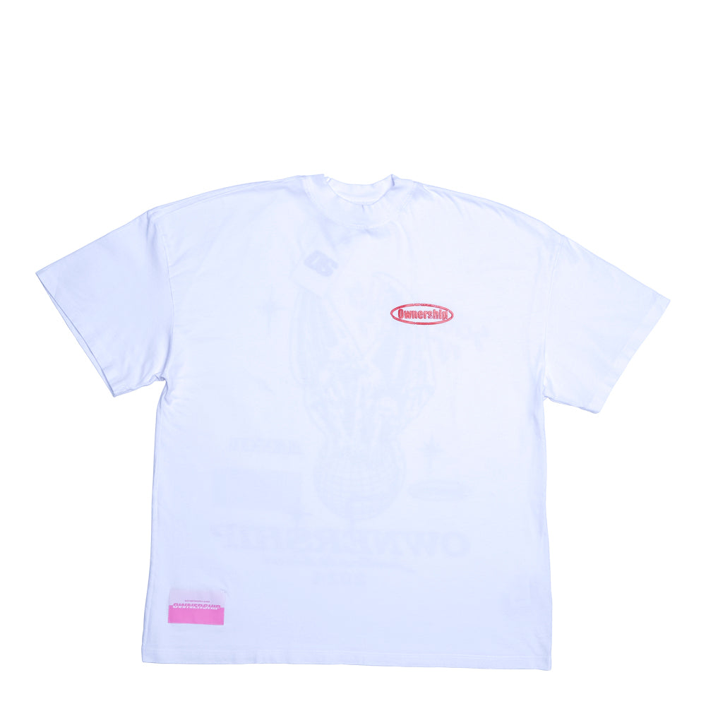Gargoyle T-shirt- White & Red