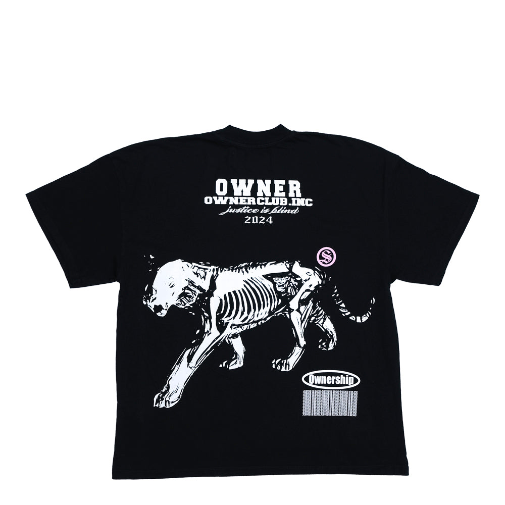 Varsity Tiger T-Shirt- Black & Pink